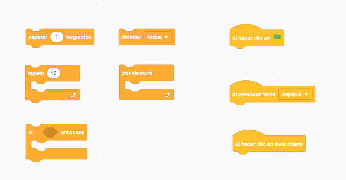 Bloques de eventos y Control