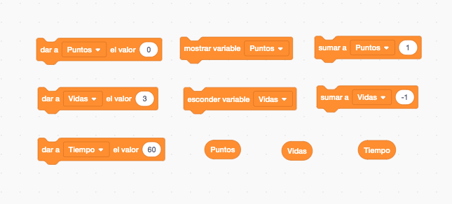 Bloques de Variables